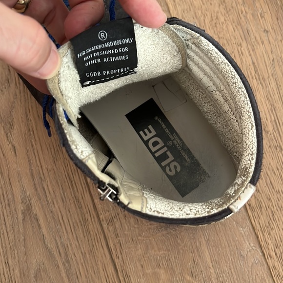 Golden Goose Slide 44 11 Navy Suede - Picture 4 of 5